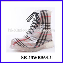 SR-13WR563-1 2014 halber Gelee-Aufladung neue Regenschuhfrauen arbeiten Gummistiefel um